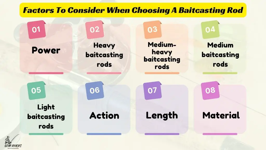 Factors To Consider When Choosing A Baitcasting Rod